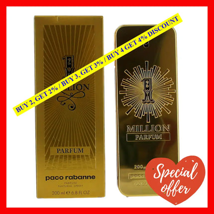 1 Million By Paco Rabanne 6.8 Oz Parfum Spray For Men