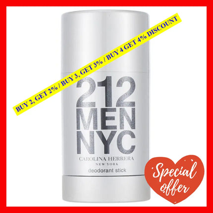 212 2.5 Oz Deodorant Stick For Men