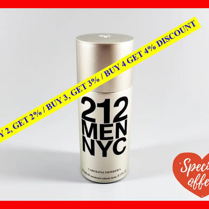 212 5 Oz Deodorant Spray For Men