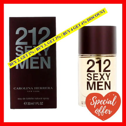 212 Sexy By Carolina Herrera 1 Oz Eau De Toilette Spray For Men