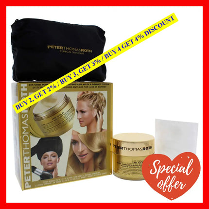 24K Gold Pure Luxury Age-Defying Hair Mask Bonnet System By Peter Thomas Roth For Unisex - 1 Pc Kit