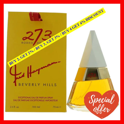 273 By Fred Hayman 2.5 Oz Exceptional Eau De Parfum Spray For Women