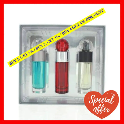 360 By Perry Ellis For Men - 3 Pc Gift Set 1Oz Edt Spray Red Reserve