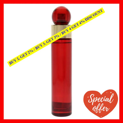 360 Red By Perry Ellis For Women - 3.4 Oz Edp Spray (Tester)