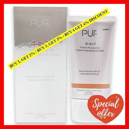 4-In-1 Tinted Moisturizer Spf 20 - Medium By Pur Cosmetics For Women 1.7 Oz Makeup