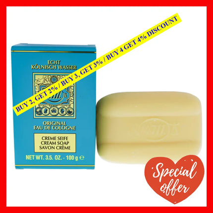 4711 By Muelhens For Unisex - 3.5 Oz Cream Soap