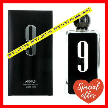 9 Pm By Afnan 3.4 Oz Eau De Parfum Spray For Men