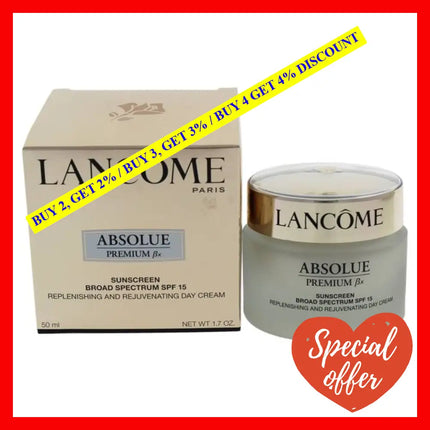 Absolue Premium Bx Replenishing And Rejuvenating Day Cream Spf 15 By Lancome For Women - 1.7 Oz