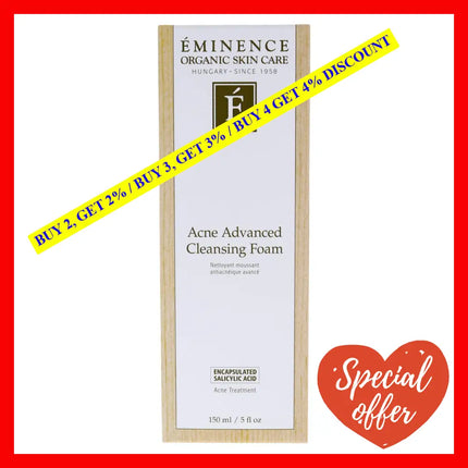 Acne Advanced Cleansing Foam By Eminence For Unisex - 5 Oz Cleanser