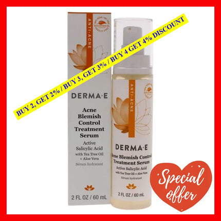 Acne Blemish Control Treatment Serum By Derma-E For Unisex - 2 Oz