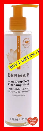 Acne Deep Pore Cleansing Wash By Derma-E For Unisex - 6 Oz Cleanser