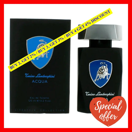 Acqua By Tonino Lamborghini 4.2 Oz Eau De Toilette Spray For Men