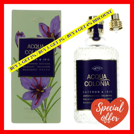 Acqua Colonia Saffron & Iris By 4711 5.7 Oz Eau De Cologne Spray For Women