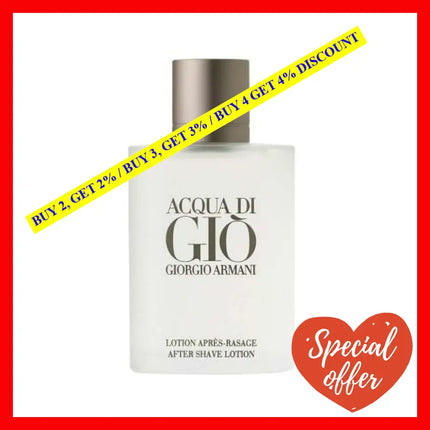 Acqua Di Gio 3.4 After Shave Lotion Splash (Glass Bottle)