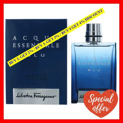 Acqua Essenziale Blu By Salvatore Ferragamo 3.4 Oz Eau De Toilette Spray For Men