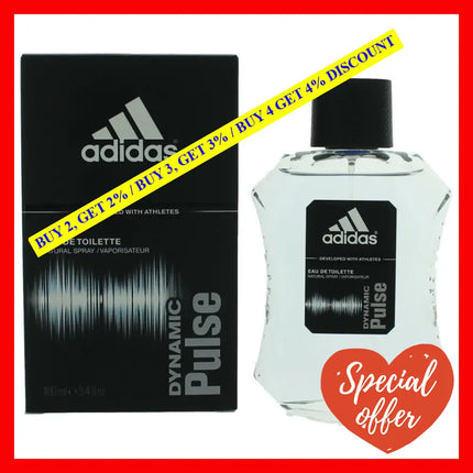 Adidas Dynamic Pulse By 3.4 Oz Eau De Toilette Spray For Men