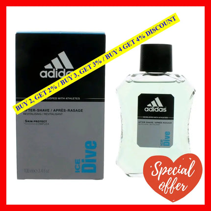 Adidas Ice Dive By 3.4 Oz After Shave For Men