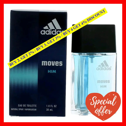 Adidas Moves By 1 Oz Eau De Toilette Spray For Men