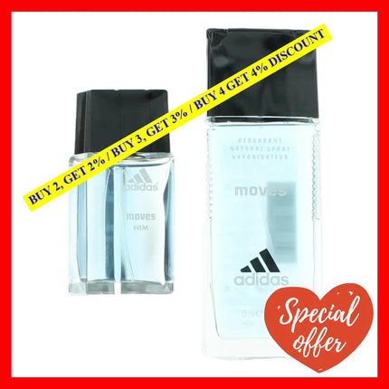 Adidas Moves By 2 Piece Gift Set For Men