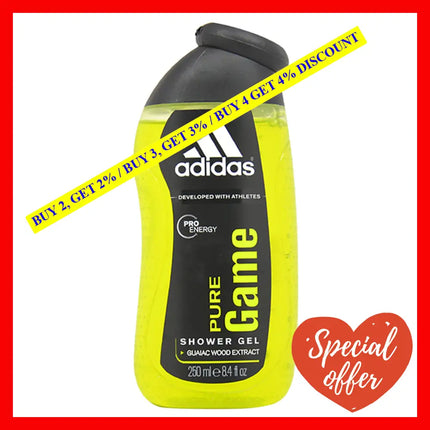 Adidas Pure Game By For Men - 8.4 Oz Shower Gel