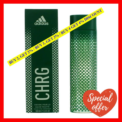 Adidas Sport Chrg By 3.3 Oz Eau De Toilette Spray For Men (Charge)