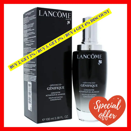 Advanced Genifique Youth Activating Concentrate By Lancome For Unisex - 3.38 Oz Serum