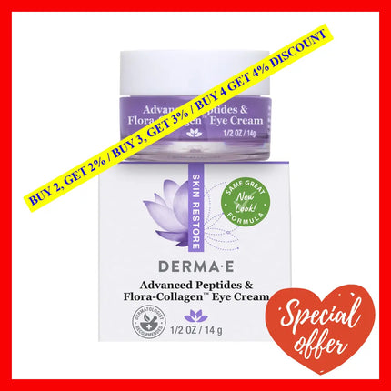 Advanced Peptides And Collagen Eye Cream By Derma-E For Unisex - 0.5 Oz