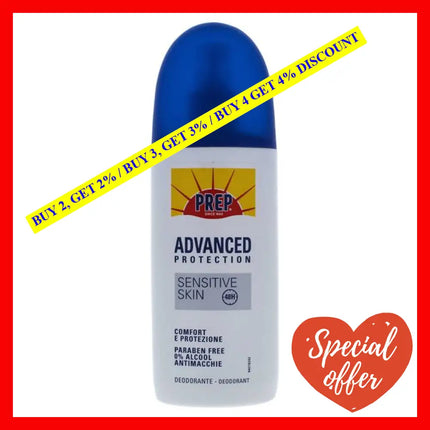 Advanced Protection Sensitive Skin Deodorant By Prep For Unisex - 3.3 Oz Spray