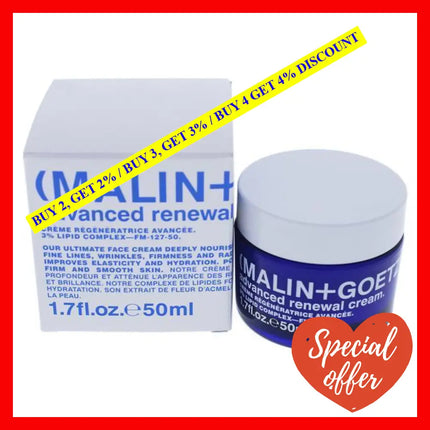 Advanced Renewal Cream By Malin + Goetz For Women - 1.7 Oz