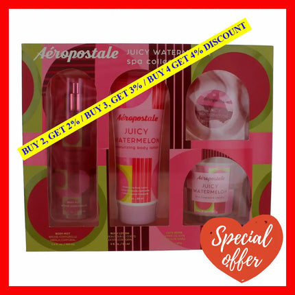 Aeropostale Juicy Watermelon By 4 Piece Spa Collection