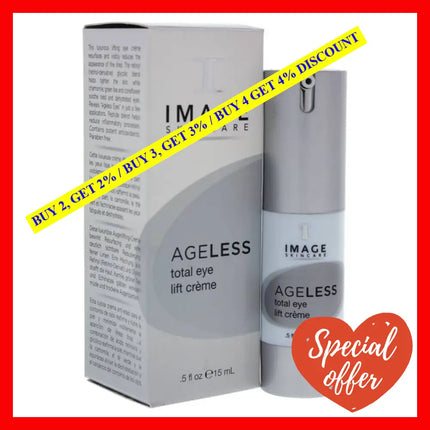 Ageless Total Eye Lift Creme By Image For Unisex - 0.5 Oz Cream