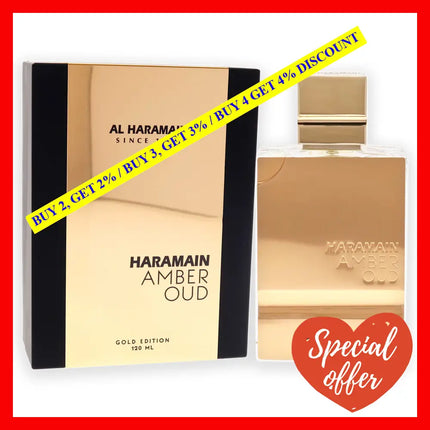 Al Haramain Amber Oud Gold Edition 4 Oz Eau De Parfum Spray