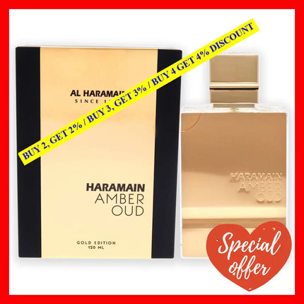 Al Haramain Amber Oud Gold Edition 4 Oz Eau De Parfum Spray