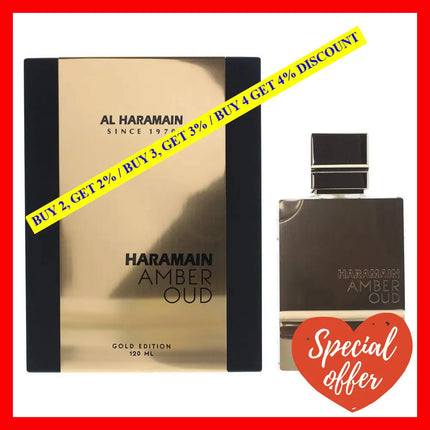 Al Haramain Amber Oud Gold Edition 4 Oz Eau De Parfum Spray