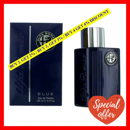 Alfa Romeo Blue By 4.2 Oz Eau De Toilette Spray For Men