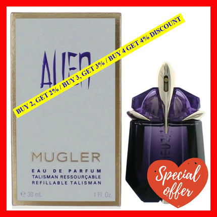 Alien By Thierry Mugler 1 Oz Eau De Parfum Refillable Spray For Women