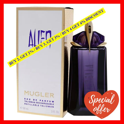 Alien By Thierry Mugler For Women - 3 Oz Edp Spray (Refillable)