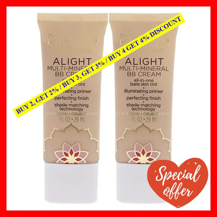 Alight Multi-Mineral Bb Cream - 11 Light By Pacifica For Women 1 Oz Makeup Pack Of 2