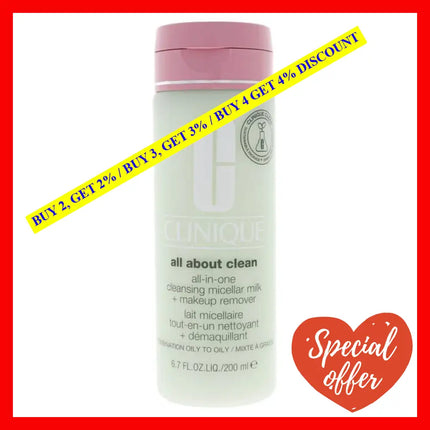 All About Clean All-In-One Cleansing Micellar Milk And Makeup Remover - Oily Skin By Clinique For