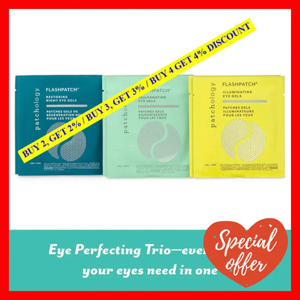 All Eyes On You Eye Perfecting Trio By Patchology For Unisex - 3 Pc Mask