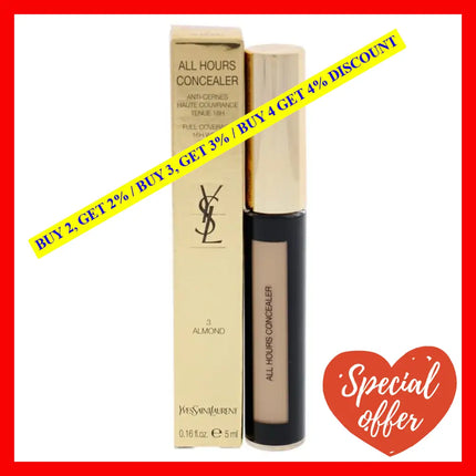 All Hours Concealer - 3 Almond By Yves Saint Laurent For Women 0.16 Oz