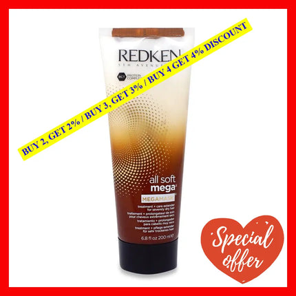 All Soft Mega Mask By Redken For Unisex - 6.8 Oz Treatment