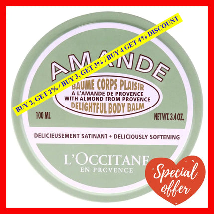 Almond Delightful Body Balm By Loccitane For Unisex - 3.4 Oz