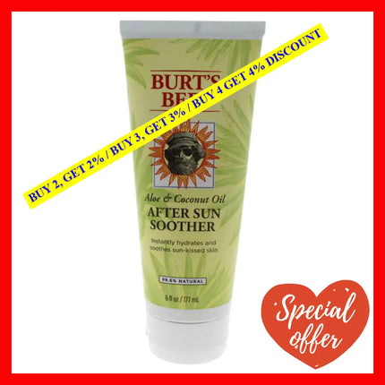 Aloe & Coconut Oil After Sun Soother By Burts Bees For Unisex - 6 Oz