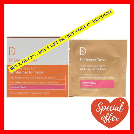 Alpha Beta Glow Pads For Face By Dr. Dennis Gross For Unisex - 20 Pc