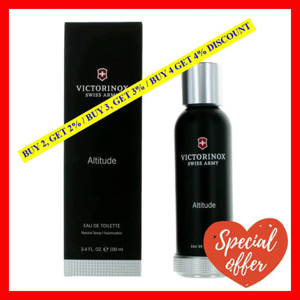 Altitude By Swiss Army 3.4 Oz Eau De Toilette Spray For Men