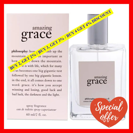 Amazing Grace By Philosophy For Women - 2 Oz Edt Spray