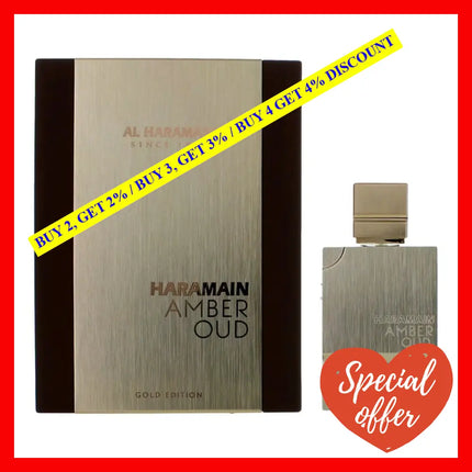 Amber Oud Gold Edition By Al Haramain 2 Oz Eau De Parfum Spray Unisex