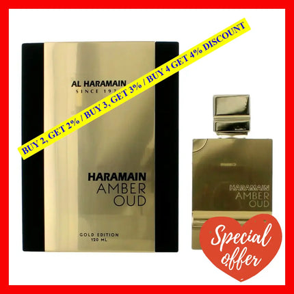 Amber Oud Gold Edition By Al Haramain 4 Oz Eau De Parfum Spray Unisex