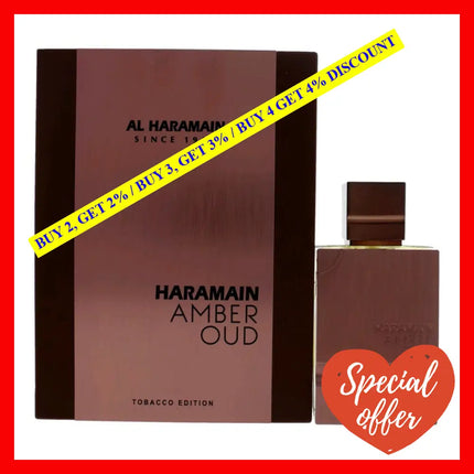 Amber Oud Tobacco By Al Haramain 2 Oz Eau De Parfum Spray For Unisex